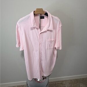 Goodlife Light Pink Casual Button Down Shirt M1